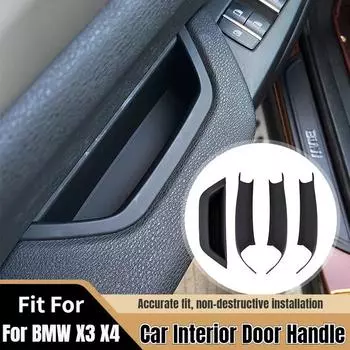 Для BMW X3 X4 F25 F26 2010 2011 2012 2013 2014 2015 2016 Автомобильная внутренняя дверная ручка панель выдвижная крышка LHD черный/бежевый