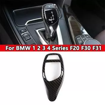 Для BMW X3 X4 X5 X6 1 2 3 4 5 6 Серии Накладка на ручку переключения передач Стиль карбонового волокна