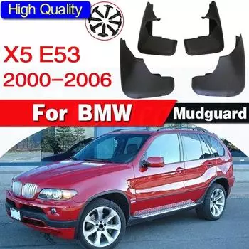 Для BMW X5 E53 1999-2006 гг., брызговики, брызговики, брызговики, автомобильные аксессуары, брызговик Auto Styline, передний и задний, 4 шт.