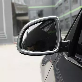 Для BMW X5 X6 F15 F16 2014-2018 2 шт. автомобильное зеркало заднего вида, боковое зеркало, боковое зеркало, декоративная рамка, аксессуары для салона автомобиля