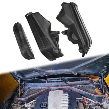 Для BMW X6 E71 E72 X5 E70 2006 2009-2013 крышка перегородки верхнего отсека двигателя автомобиля 51717169419 51717169420 51717169421 чёрный