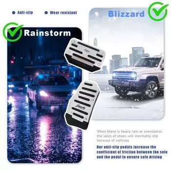 Для Buick Encore GL6 GL8 Chevrolet Orlando Trax Track ONIX Trailblazer без сверла, чехол для педали акселератора и тормоза, автомобильные аксессуары красный