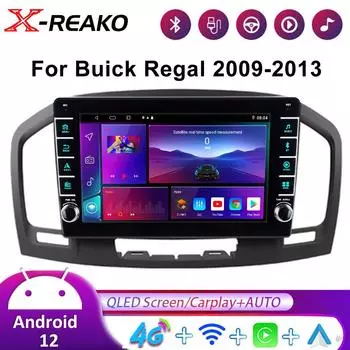Для Buick Regal Opel Insignia1 09-13 2din Android 12.0Автомобильный Радио Мультимедиа Видео Плеер GPS 4G 8Core Навигация Carplay головное устройство 8 core 4GB+64GB