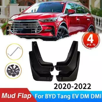 Для BYD Tang EV DM DMI 2022 грязевые передние и задние брызговики, обновленные брызговики, брызговик автомобиля 4pcs black
