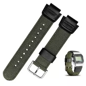 для Casio AE-1200 нейлоновый ремешок для часов AE1300 AE1000W F91W F84 AEQ-110W SGW-300H 400H 500H мужские часы аксессуары холщовый ремешок 18mm