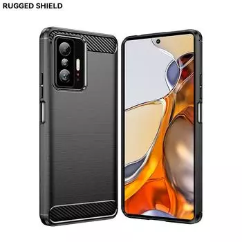 Для чехла Xiaomi 11T чехол для Xiaomi 11T бампер силиконовый карбоновый чехол задняя крышка для Xiaomi 11T 11 T Pro 10T 11 Lite чехол For Mi 11T чёрный