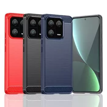 Для чехла Xiaomi 13 Pro Чехол для Xiaomi 13 Pro Силиконовый чехол из углеродного волокна для Xiaomi 13 12X 12S 12 11T Pro 10T 12 Lite Чехол For Xiaomi 13 Pro чёрный