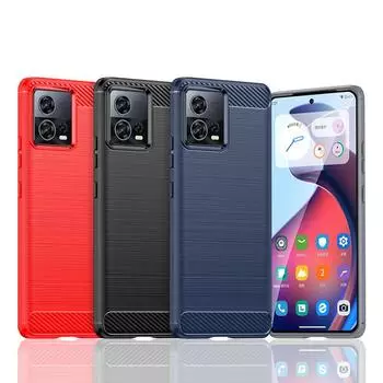 Для Чехол Motorola Moto S30 Pro Чехол Для Moto S30 X30 Edge 30 Pro 30 Lite Силиконовый Карбоновый Задний Чехол Для Moto S30 Pro Чехол For Moto S30 Pro чёрный