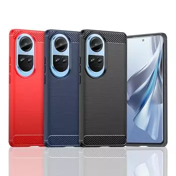 Для Чехол Oppo Reno 10 5G Чехол для Reno 10 5G Глобальный Ударопрочный Противоударный Силиконовый Чехол Из Углеродного Волокна Для Чехол Oppo Reno 10 5G For Reno10 5G Global чёрный