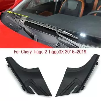 Для Chery Tiggo 2 Tiggo3X 2016-автомобильное переднее лобовое стекло, угловая накладка стеклоочистителя, крышка, панель обтекателя 1pc left
