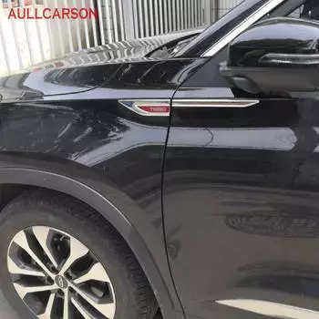 Для Chery Tiggo 7 Pro 2022 Нержавеющая сталь боковое крыло автомобиля наклейки на ножи эмблема значок наклейки отделка Стайлинг Rline