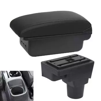 Для Chevrolet Sonic для Chevrolet Aveo, автомобильный подлокотник, коробка, детали для модернизации, аксессуары, детали интерьера, держатель для чашки, USB-интерфейс чёрный
