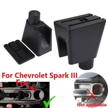 Для Chevrolet Spark Armrest Box Для Chevrolet Spark 3 III Aveo T200 Car Armrest Storage Box Автомобильные аксессуары Детали интерьера