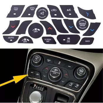 Для Chrysler 200&300 2014-2017 Наклейки-декали для ремонта кнопок управления климатом A/C