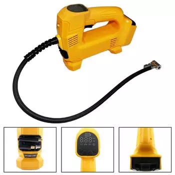 Для Dewalt 18 В 20 В аккумуляторный электрический воздушный насос беспроводной воздушный насос воздушный компрессор со светодиодной подсветкой для накачивания шин/накачивания мячей