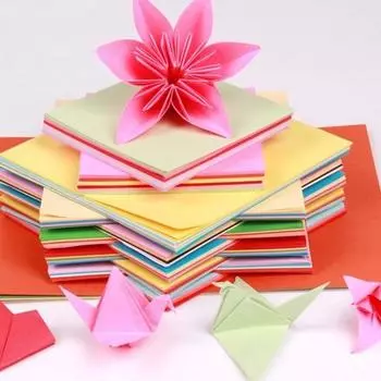 Для DIY Backdrop Wall Folding Paper Детские игрушки Оригами Цветная бумага Бумага ручной работы Бумага ручной резки 10*10