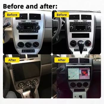 Для Dodge Caliber 2007-2010 Экран Радио Автомобильный Мультимедийный Плеер 2 Din Android Стерео GPS Навигация Головное Устройство Автомагнитола Carplay