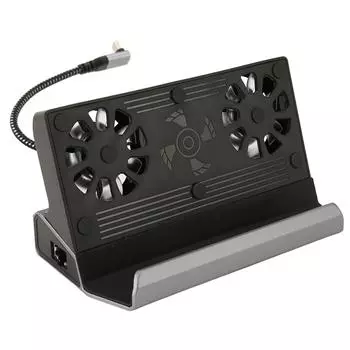 для док-станции Steam Deck 10 в 1 для док-станции Rog Ally с 5 портами USB 3.0 2.0 и двойным вентилятором охлаждения HD