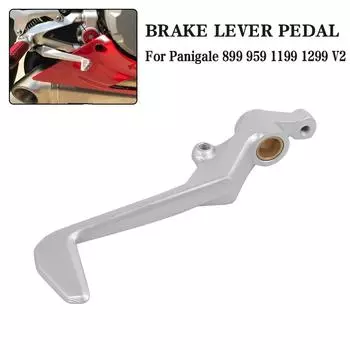 Для DUCATI Panigale R/S 899 959 1199 1299 V2 мотоцикл педаль тормоза рычаг ЧПУ алюминиевые аксессуары серебряный