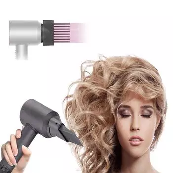 Для Dyson Supersonic Hair Dryer Accessories HD Series Smooth Hair Styling Wide Teeth Nozzle Comb серый