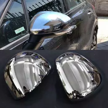 Для FIAT 500X 2014 2015 2016 2017 2018 ABS хромированное боковое крыло крыло заднего вида дверь зеркало Кепка отделка стайлинга автомобилей