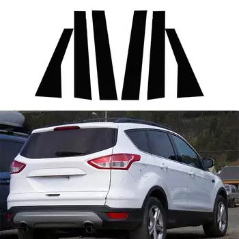 Для Ford Escape Kuga 2013 2014 2015-2022 2023 глянцевый рояль черный автомобиль двери окна стойки центральной стойки отделки наклейки авто Стайлинг 2013-2019