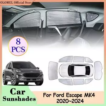 Для Ford Escape Kuga MK4 ST-Line 2020~2024 автомобильные солнцезащитные козырьки на заднее боковое стекло, полное покрытие, накладки на лобовое стекло, аксессуары для штор