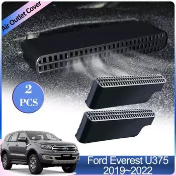 Для Ford Everest U375 UA Endeavour 2019~2024 Крышка воздухозаборника Кондиционер автомобиля Вентиляция под задним сиденьем Вентиляционная решетка Аксессуар