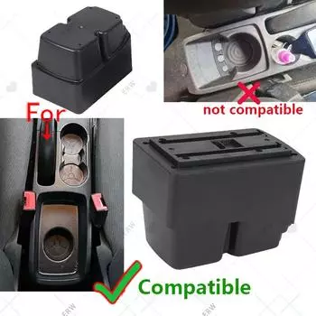 Для Ford Fiesta Armrest box Для Ford Fiesta MK7 Car Armrest 2009-2017 Ящик для хранения Детали интерьера Аксессуары простая установка