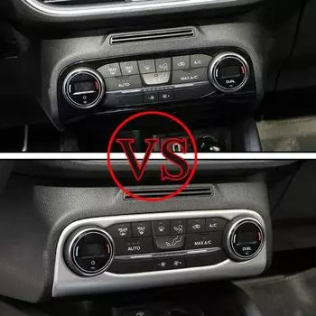 Для Ford Focus-2022 MK4 ST-LINE кнопки включения кондиционера рамка крышка накладка аксессуары стайлинг автомобиля серебряный