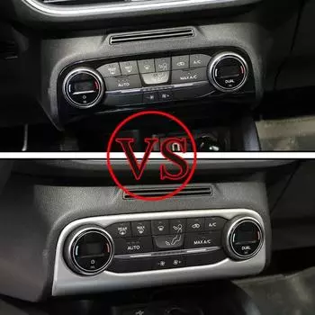 Для Ford Focus-2022 MK4 ST-LINE кнопки включения кондиционера рамка крышка накладка аксессуары стайлинг автомобиля серебряный