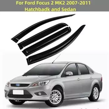 Для Ford Focus 2 MK2 2007-2011 Hatchbadk/седан оконный козырек от солнца и дождя дефлектор навесы укрытие внешние аксессуары For Sedan Hatchback