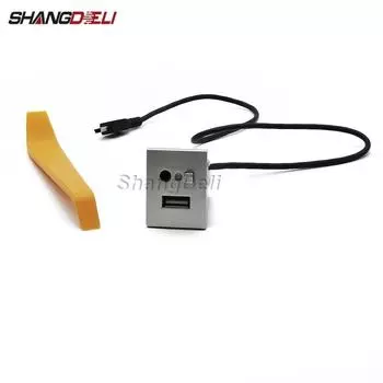 Для Ford Focus 2 MK2 2009 2010 2011 C-MAX Kuga Mk1 Автомобильный USB-адаптер AUX-входа Мини-кабель USB-разъем Интерфейсный переключатель Аксессуары чёрный
