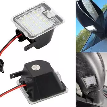 Для Ford Focus 3 Kuga 2 Mondeo 4 2007-2014 C-max 2 Escape LED под боковым зеркалом заднего вида, приветственный свет в двери автомобиля