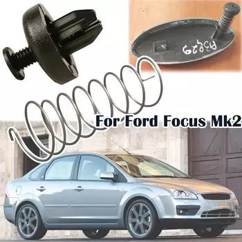 Для Ford Focus Mk2 передняя центральная решетка овального значка, монтажная эмблема, ремонт, пружинные зажимы, фиксатор C-Max Mondeo Kuga 1505788 1125799 1set
