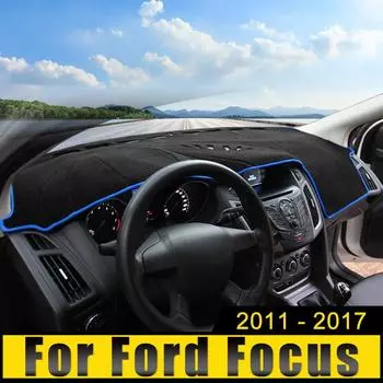 Для Ford Focus MK3 2011 2012 2013 2014 2015 2016 2017 крышка приборной панели автомобиля, защитный коврик от солнца, анти-УФ-ковры, нескользящий коврик