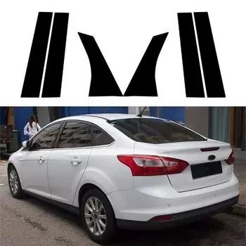 Для Ford Focus седан/хэтчбек 2012-2019 автомобильные стойки стойки двери, окна, накладка, наклейки, аксессуары для стайлинга, внешние детали