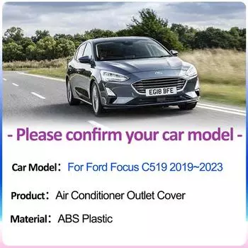 Для Ford Focus ST-Line X C519 2019~2024 автомобильные воздухозаборники крышки под задними сиденьями вентиляция кондиционер дефлектор аксессуары для интерьера