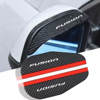 Для Ford Fusion 2 шт. Зеркало заднего вида из углеродного волокна Дождевая машина fusion