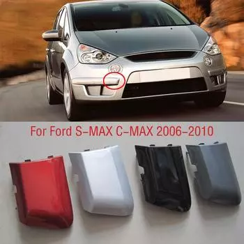 Для Ford S-MAX Smax C-MAX 2006 2007 2008 2009 2010 автомобильный передний бампер фаркопный крюк крышка крышка для прицепа крышка с проушиной белый