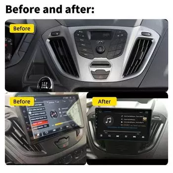Для Ford Transit Tourneo Custom 2013 - 2021 Автомобильный Радиоприемник 2 Din Android Мультимедийный Плеер Экран Головное Устройство Навигация Carplay Стерео