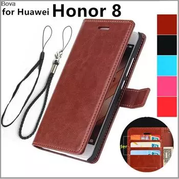 для Fundas Huawei Honor 8 5,2-дюймовый держатель для карт чехол для Huawei Honor 8 чехол для телефона из искусственной кожи чехол-кошелек откидная крышка for Huawei Honor 8&Only Case темно-синий