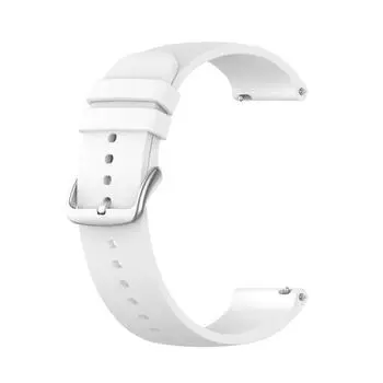 Для Garmin Venu 2 Plus 20 мм однотонный силиконовый ремешок для часов For Garmin Venu 2 Plus белый