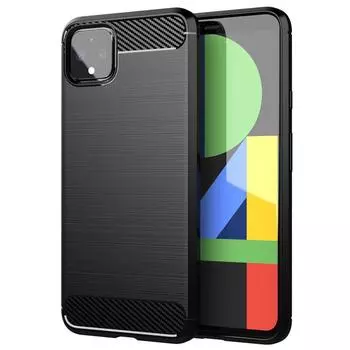 Для Google Pixel 4 Pixel4 XL Чехол Мягкая силиконовая задняя крышка Модный стильный чехол для телефона For Google Pixel 4 чёрный