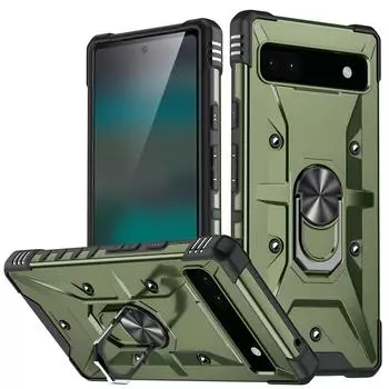 Для Google Pixel 6a 7 Pro 6 Pixel6a противоударный чехол для мобильного телефона с кольцом на палец для Pixel6a Pixel7 чехлы для защиты от падения for Pixel 7 pro темно-синий