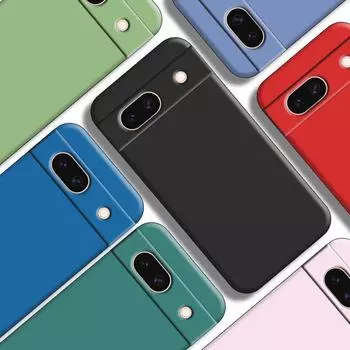 Для Google Pixel 8A Чехол для Pixel 8A 7A 6A 6 7 8 Pro Чехол Оригинальный жидкий силиконовый резиновый противоударный бампер для Pixel 8A For Pixel 8A чёрный