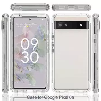 Для Google Pixel Pro 45450 пылезащитный чехол для телефона, прозрачная защита от падения, 2 градиентных слоя, структура For Pixel 6 Pro синий