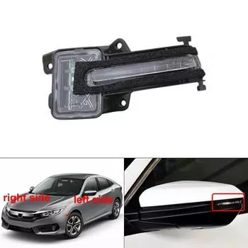 Для Honda Civic 2016 2017 2018 автомобильные аксессуары боковое зеркало заднего вида указатель поворота светодиодный светильник крышка 1pcs left side