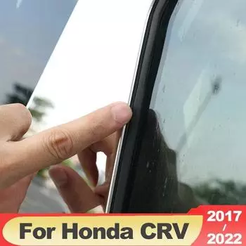 Для Honda crv CR-V 2017 2018 2022 Нержавеющая сталь автомобильная оконная стойка крышка полоса отделка наклейки аксессуары серебряный