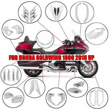 Для Honda Goldwing 1800 Gold wing F6B GL1800 2018-2025 хромированные аксессуары декоративные накладки крышки двигателя передняя задняя защита